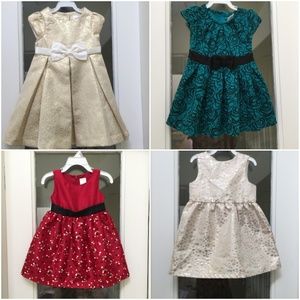 Set of 4 girls dress 12-18M